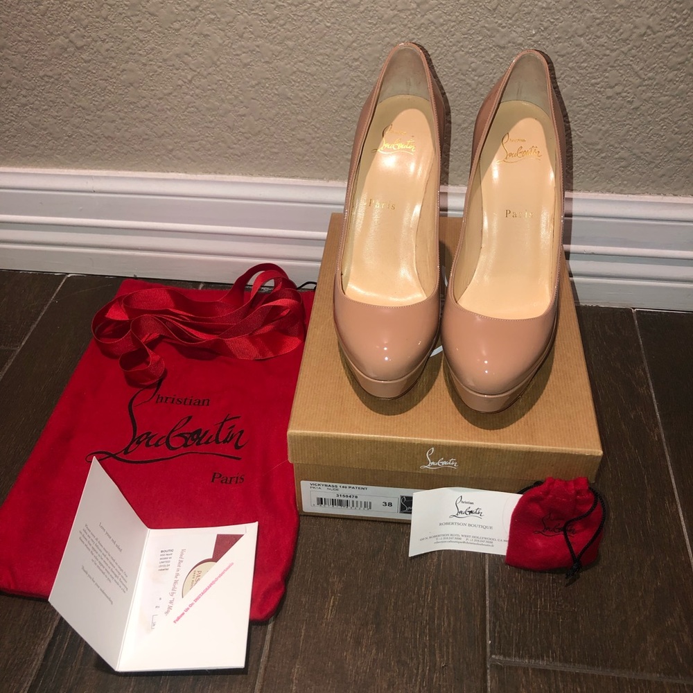 Vicky Bass 140 Patent Christian Louboutin